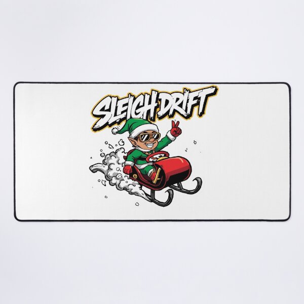Item preview, Funny Christmas Elf – Sleigh Drift Snow Sled Design designed and sold by MiszungART.
