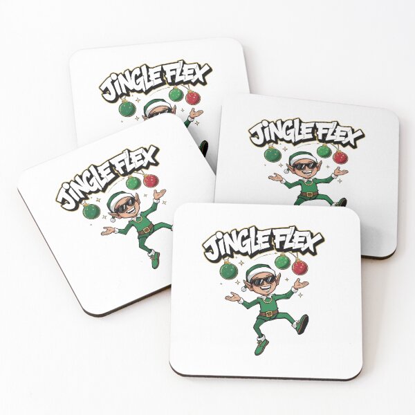 Item preview, Jingle Flex Christmas Elf – Funny Holiday Dance Art designed and sold by MiszungART.