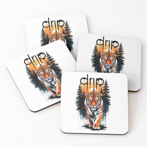 Item preview, Drip Tiger – Bold Street Art Style with Fierce Wildlife Energy designed and sold by OSAMA MO.