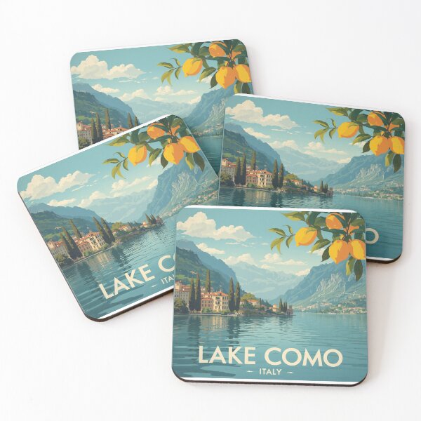 Item preview, Lake Como Italy Travel Art Vintage designed and sold by CaliforniaDi.