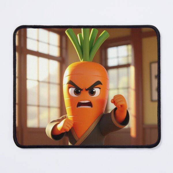 Item preview, Karate Carrot: The Fierce Veggie Fighter designed and sold by TheWonkyEaselCo.
