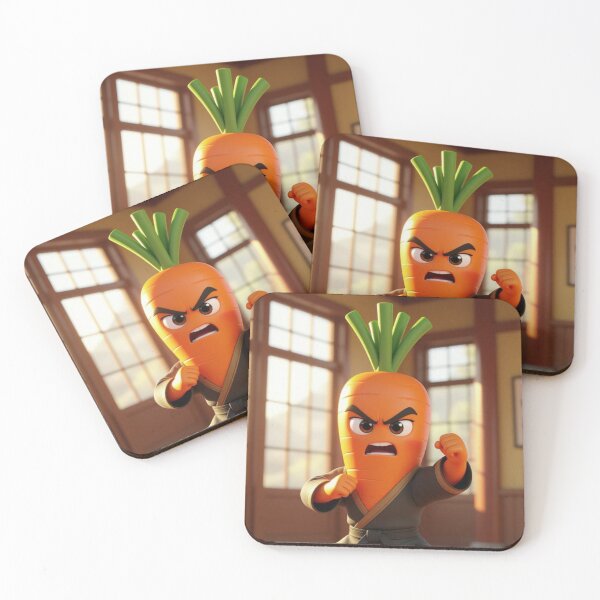 Item preview, Karate Carrot: The Fierce Veggie Fighter designed and sold by TheWonkyEaselCo.