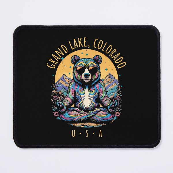 Item preview, Grand Lake Colorado Abstract Bear Chill Zen Yoga Design designed and sold by TiffanyLucia.