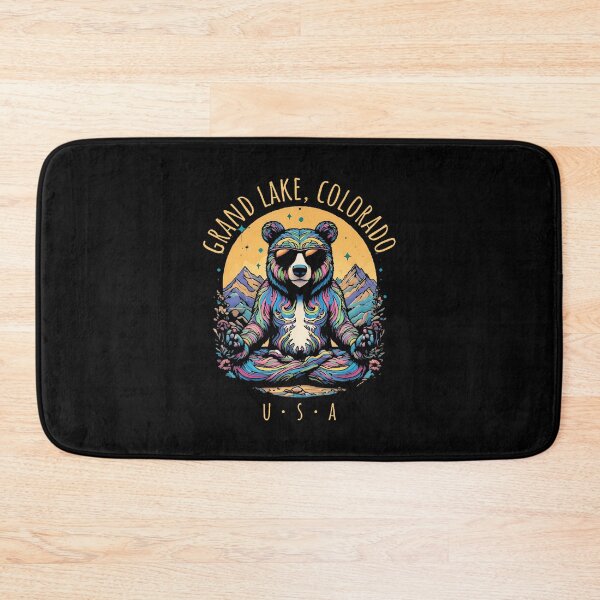 Item preview, Grand Lake Colorado Abstract Bear Chill Zen Yoga Design designed and sold by TiffanyLucia.