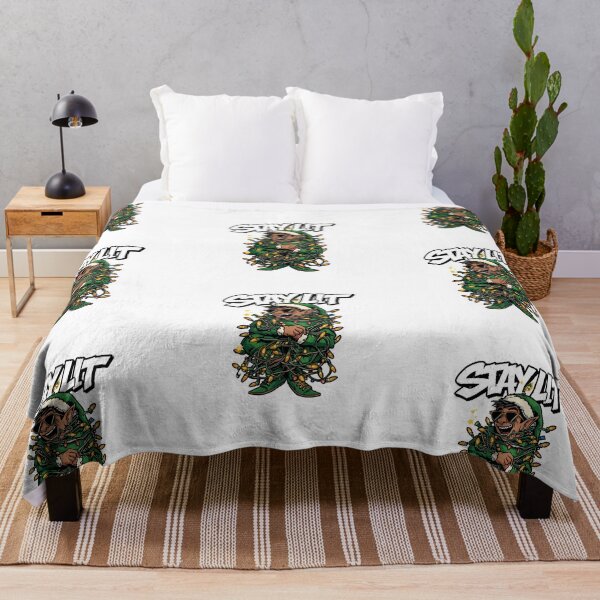 Item preview, Stay Lit Christmas Elf – Funny Wrapped in Lights Design designed and sold by MiszungART.