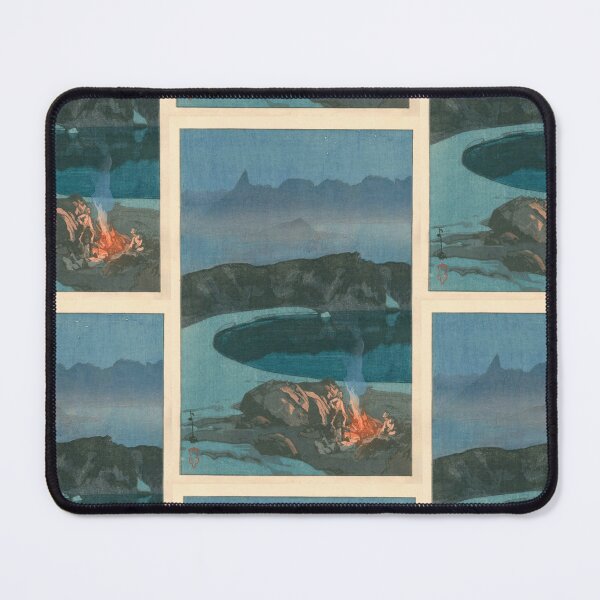 Item preview, Camping at Washibadake by Yoshida Hiroshi : Tranquil Night Japanese Poster designed and sold by artofuniverse.