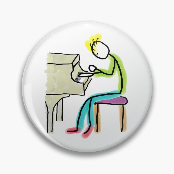 Item preview, Piano Playing Stickman designed and sold by Mark-Ewbie.