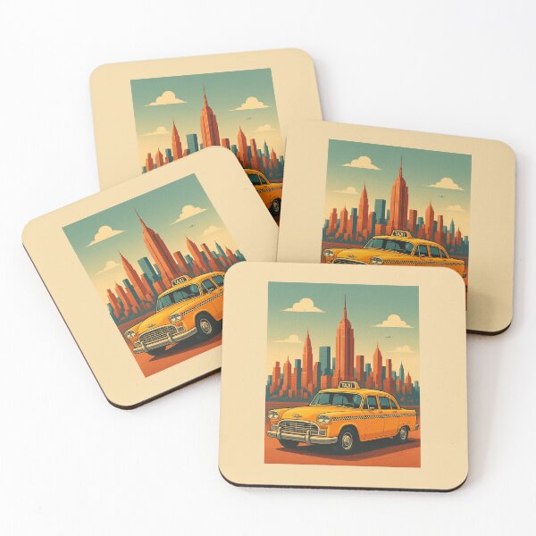 Item preview, Classic New York Taxi – Retro Style designed and sold by DesignShopAD.