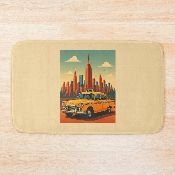 Item preview, Classic New York Taxi – Retro Style designed and sold by DesignShopAD.
