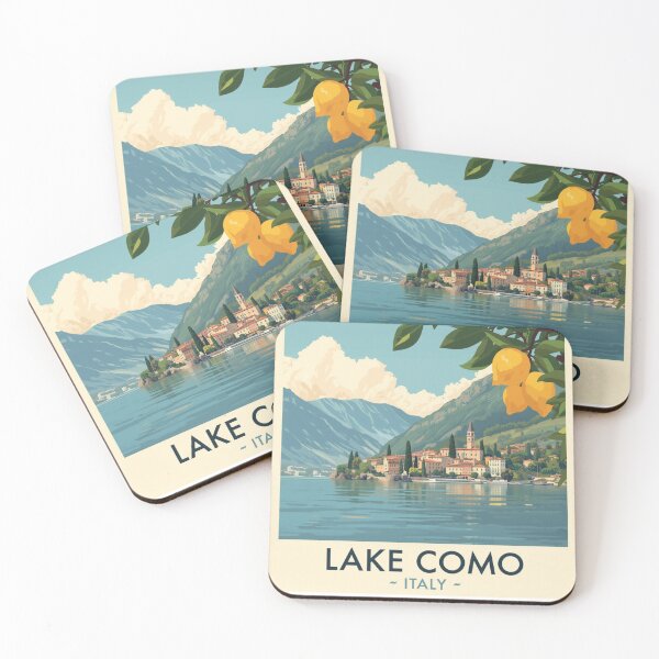 Item preview,  Lake Como Italy Travel Art Vintage designed and sold by CaliforniaDi.