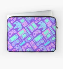 Video Game Controllers in Cool Colors Laptop Sleeve