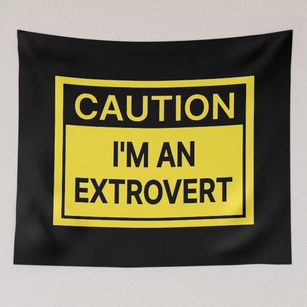 Item preview, Caution I'm An Extrovert designed and sold by Jeallan Designs.