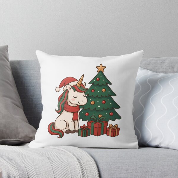 Item preview, Christmas Unicorn with Tree & Gifts designed and sold by DreamiCanvas.