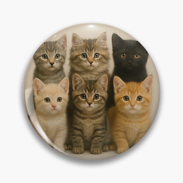 Item preview, Adorable Multicolor Kitten Group designed and sold by BloomOfDesign.