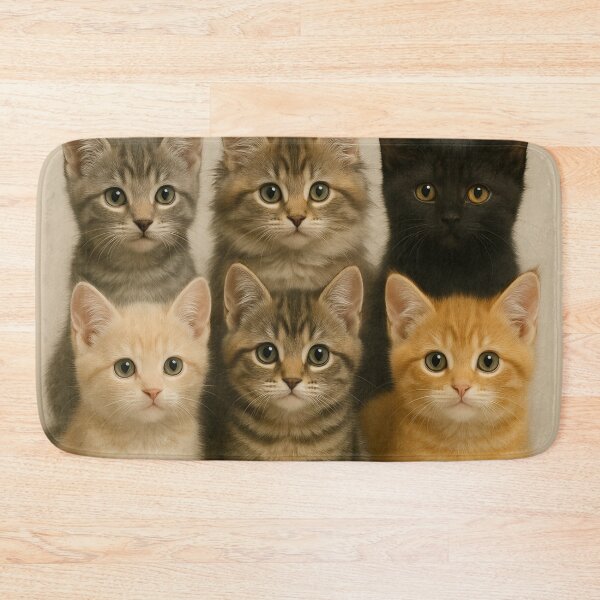 Item preview, Adorable Multicolor Kitten Group designed and sold by BloomOfDesign.
