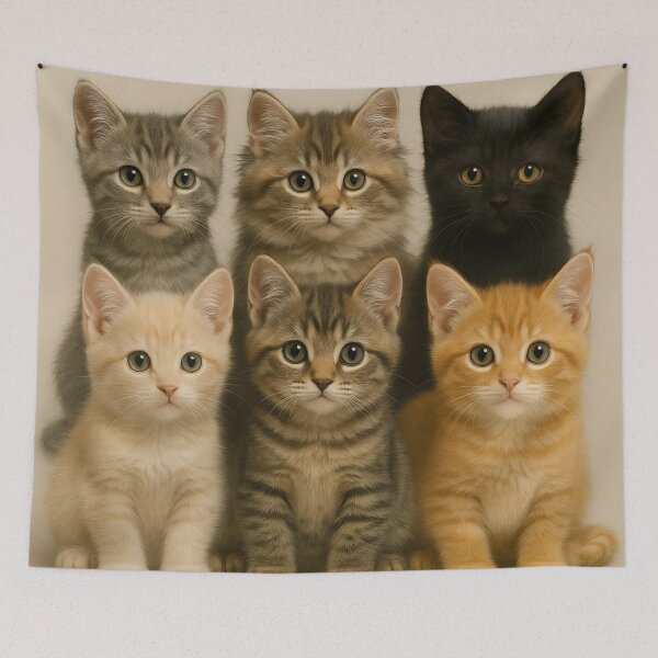 Item preview, Adorable Multicolor Kitten Group designed and sold by BloomOfDesign.