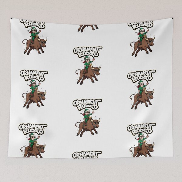 Item preview, Ornament Rodeo Christmas Elf – Funny Western Holiday Art designed and sold by MiszungART.