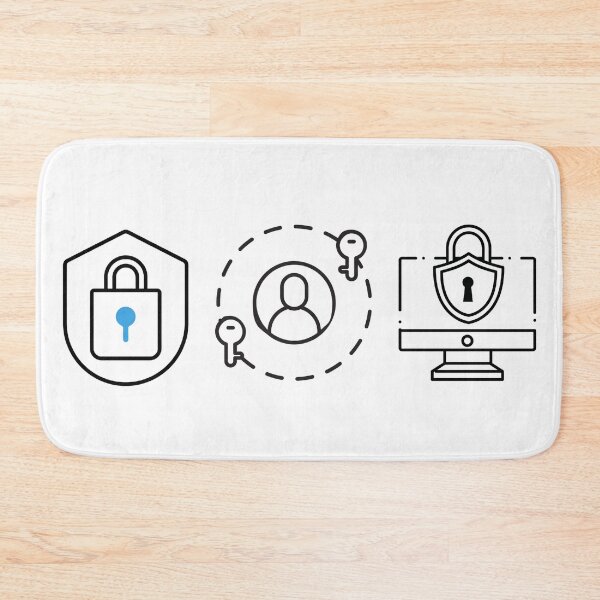 Item preview, Cybersecurity Icons Sticker – Lock & Shield, Identity & Keys, Secure Desktop – Budget-Friendly Blue Team designed and sold by MicroRoleClub.