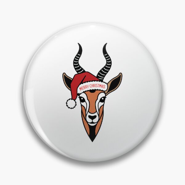 Item preview, Christmas Gazelle Head Logo designed and sold by YounexxART.