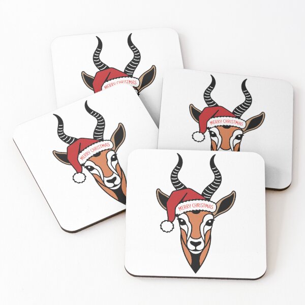 Item preview, Christmas Gazelle Head Logo designed and sold by YounexxART.
