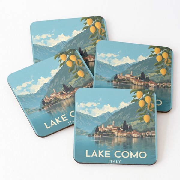 Item preview,  Lake Como Italy Travel Art Vintage designed and sold by CaliforniaDi.