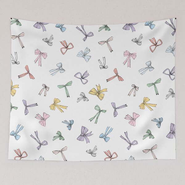 Item preview, Pastel Bow Pattern Cute Aesthetic Design designed and sold by SleeplessLady.