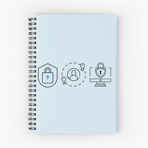 Item preview, Cybersecurity Icons (Blue) – Lock & Shield, Identity & Keys, Secure Desktop – Budget-Friendly Blue Team designed and sold by MicroRoleClub.