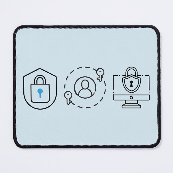 Item preview, Cybersecurity Icons (Blue) – Lock & Shield, Identity & Keys, Secure Desktop – Budget-Friendly Blue Team designed and sold by MicroRoleClub.