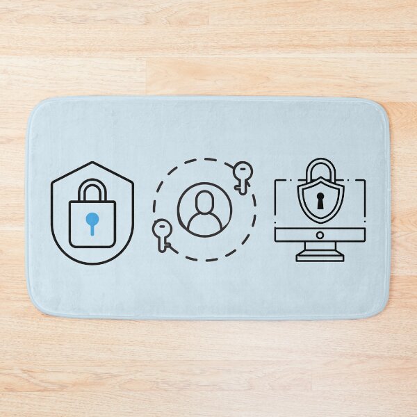 Item preview, Cybersecurity Icons (Blue) – Lock & Shield, Identity & Keys, Secure Desktop – Budget-Friendly Blue Team designed and sold by MicroRoleClub.