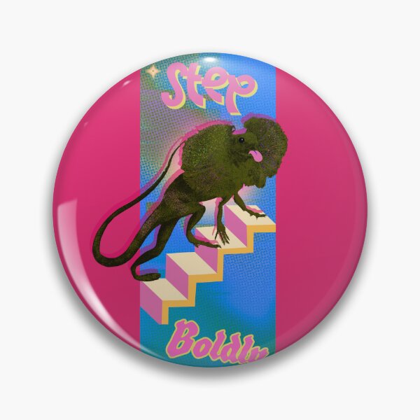 Item preview, Step Boldly Collared Lizard Motivational designed and sold by mooncakekaro.