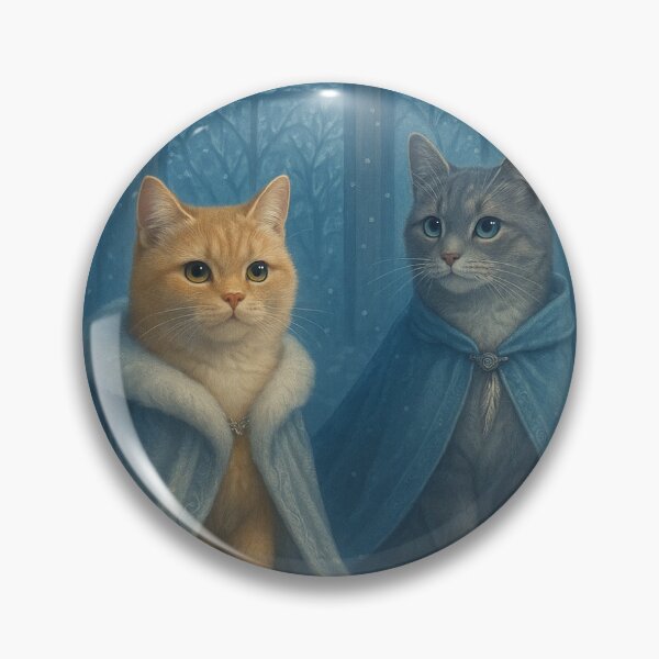 Item preview, Tsarina & The Huntress – Winter Garden Imperial Cat Art designed and sold by LovelyCatGalaxy.