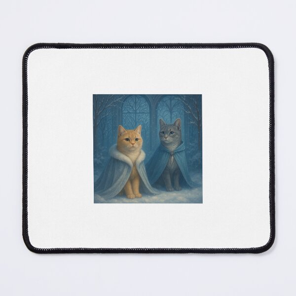 Item preview, Tsarina & The Huntress – Winter Garden Imperial Cat Art designed and sold by LovelyCatGalaxy.