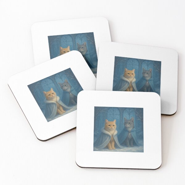 Item preview, Tsarina & The Huntress – Winter Garden Imperial Cat Art designed and sold by LovelyCatGalaxy.