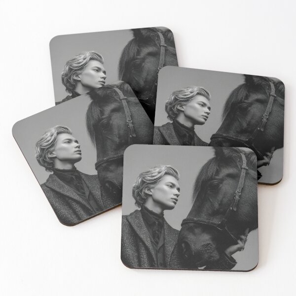 Item preview, Young person stands by a horse designed and sold by anytka.
