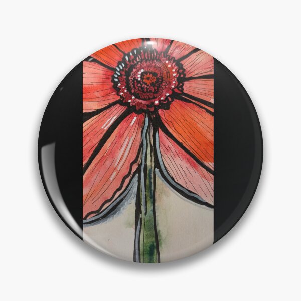 Item preview, Bright Red Flower designed and sold by Kara Draws.