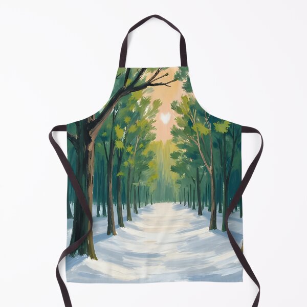 Item preview, Winter Forest Sunrise Path – Snowy Nature Landscape Art designed and sold by Brainy Bites19.
