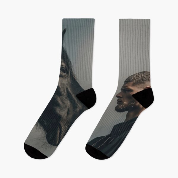 Item preview, Man by black horse outside designed and sold by anytka.