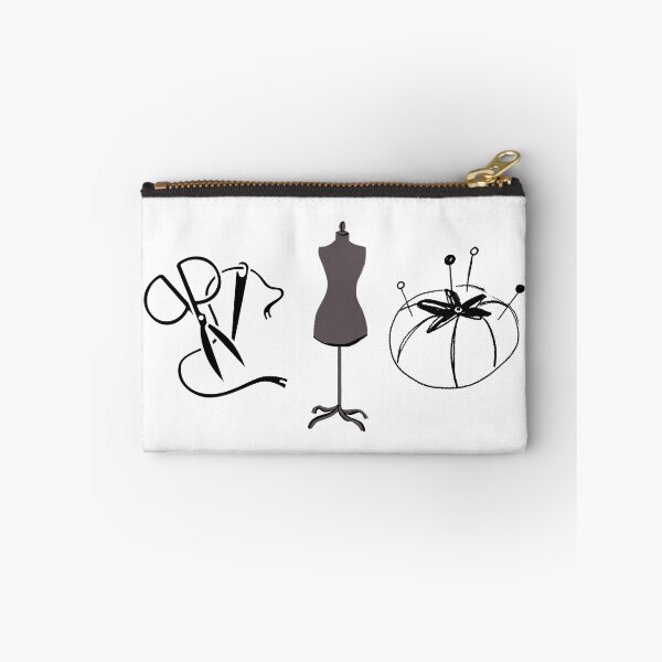Item preview, Sewing Room Icons – Scissors & Seam Ripper, Dress Form, Pincushion – Minimal Tailor Triptych designed and sold by MicroRoleClub.
