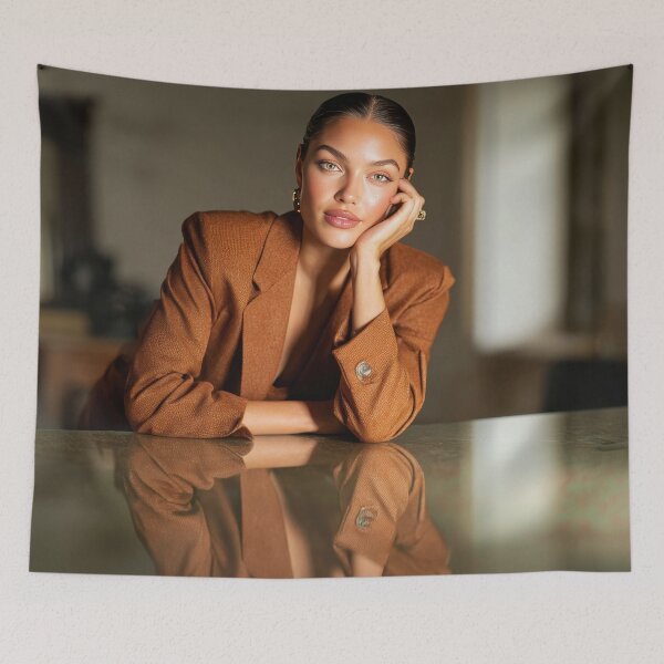 Item preview, Woman sitting at a table in a room designed and sold by anytka.