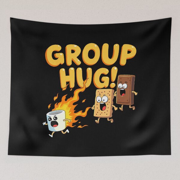 Item preview, Group Hug Smores Camping Roasting Outdoor designed and sold by TiffanyLucia.