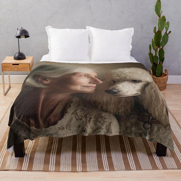 Item preview, Portrait of woman with dog designed and sold by anytka.