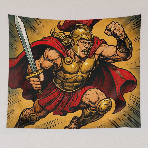 Item preview, Achilles, Greek mythology| Comics style - Cartoon designed and sold by ComicsFactory.