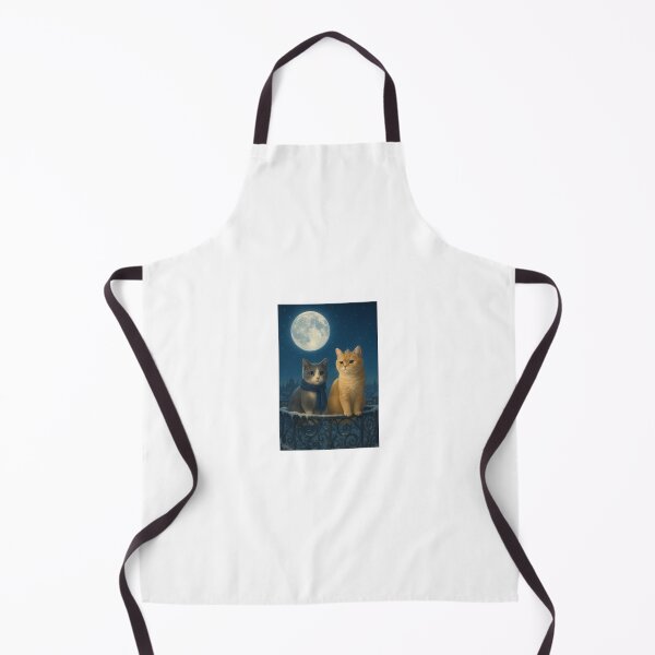Item preview, Moonlit Sisters – Diuss & Katiu on the Winter Balcony designed and sold by LovelyCatGalaxy.