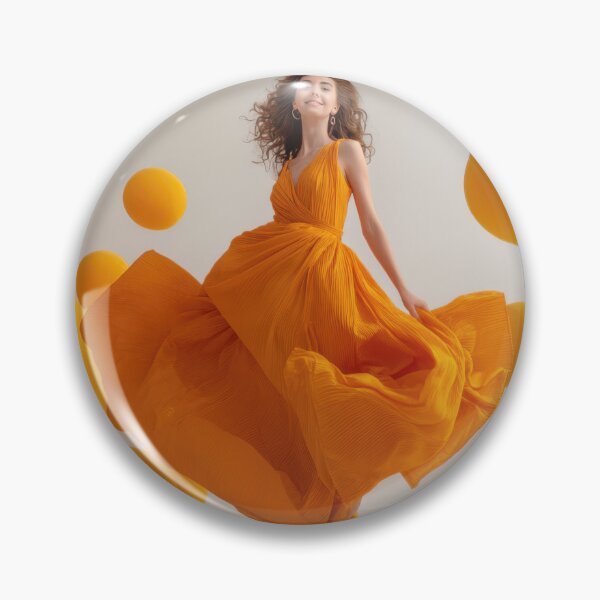 Item preview, Woman in yellow dress twirls designed and sold by anytka.