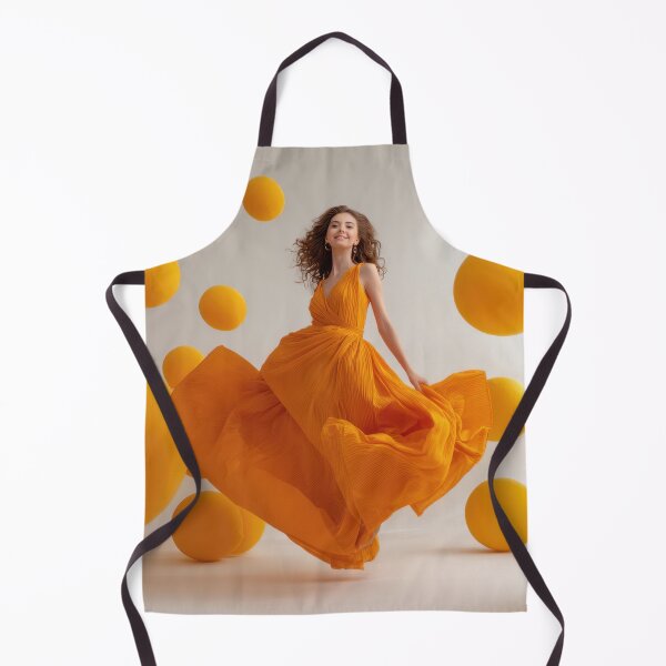 Item preview, Woman in yellow dress twirls designed and sold by anytka.