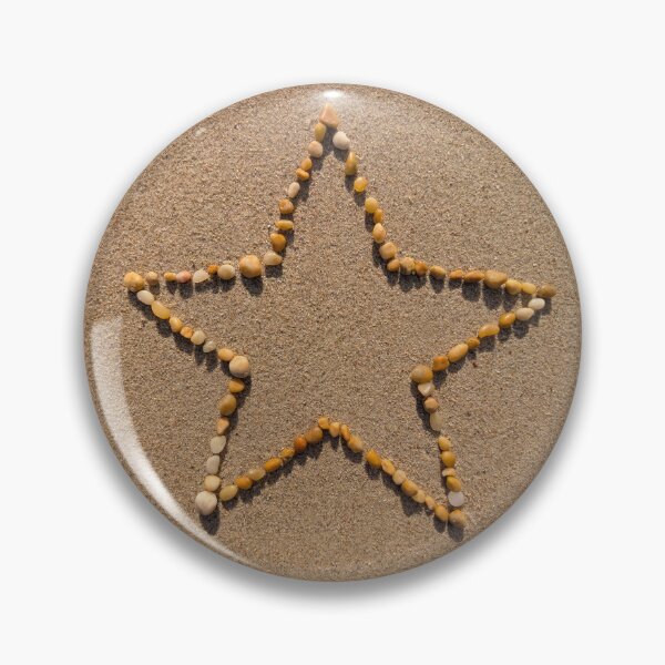 Item preview, Golden Pebble Sandy Star designed and sold by ShorelineSally.