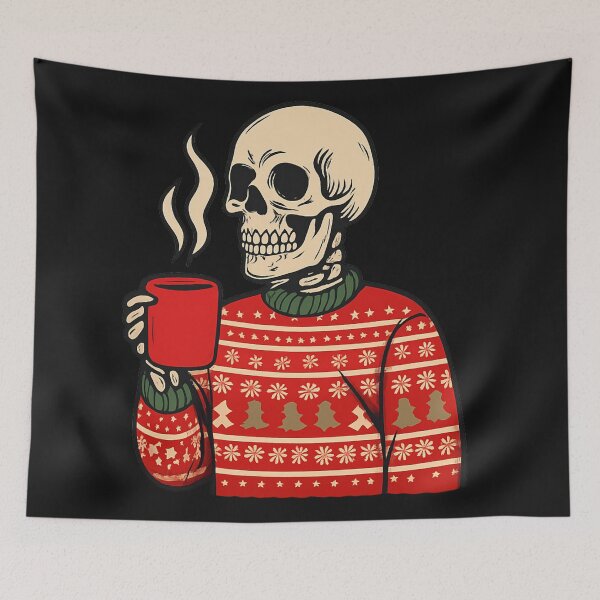 Item preview, Dead Cozy: Skeleton in a Xmas Sweater designed and sold by DeadThingsShop.