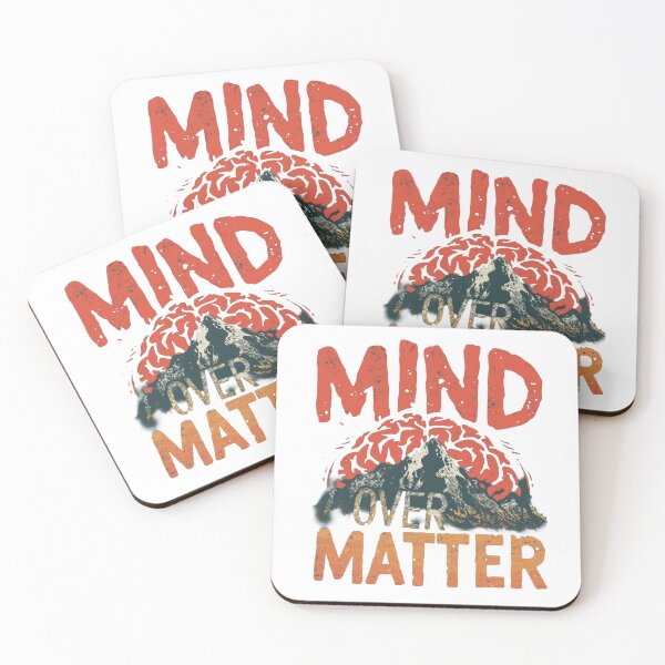 Item preview, Mind Over Matter Mental Strength Mountain Motivation Design designed and sold by MeluryPrints.