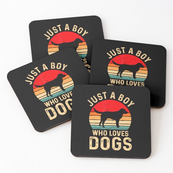 Item preview, Puppy Dog Lover Boys Just A Boy Who Loves Dogs Retro designed and sold by MaudeGloria.