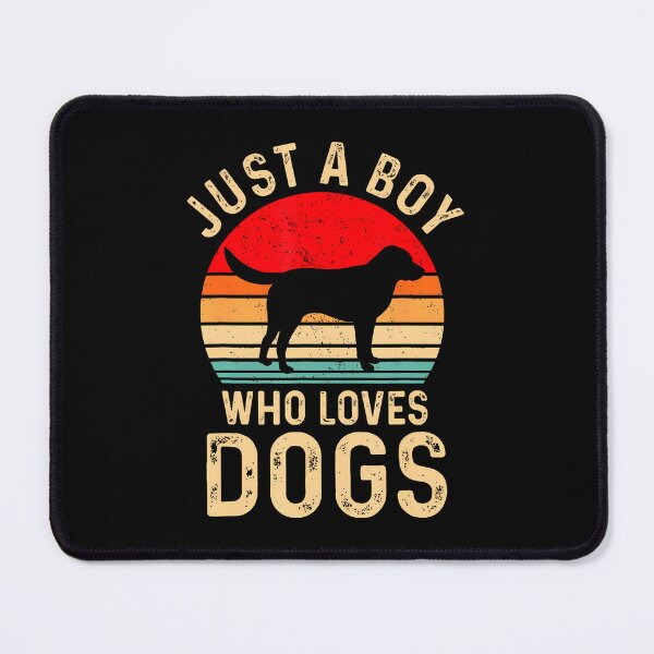 Item preview, Puppy Dog Lover Boys Just A Boy Who Loves Dogs Retro designed and sold by MaudeGloria.
